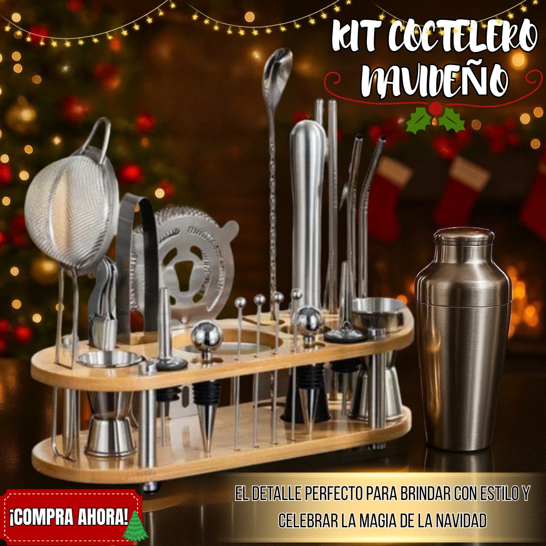 Miniatura 3 de KIT COCTELERO 23 PIEZAS NAVIDAD OFERTA🎅